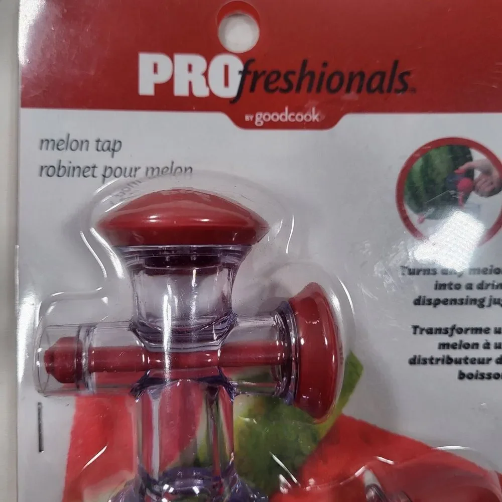 PROfreshionals by Good Cook 4 Piece Set Melon Tap Juice Dispenser for‎ Parties